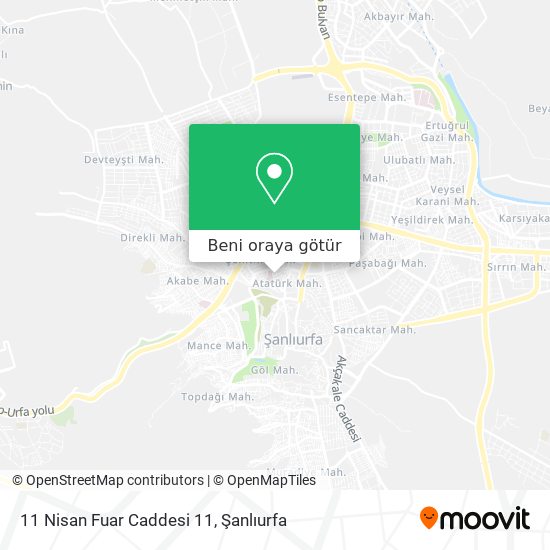 11 Nisan Fuar Caddesi 11 harita