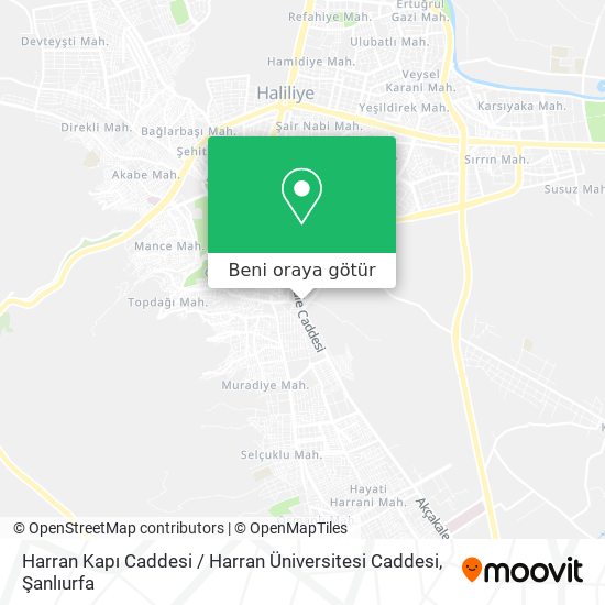 Harran Kapı Caddesi / Harran Üniversitesi Caddesi harita