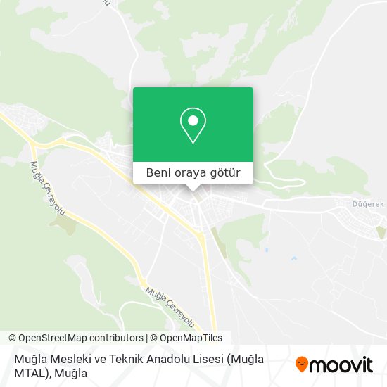 Muğla Mesleki ve Teknik Anadolu Lisesi (Muğla MTAL) harita