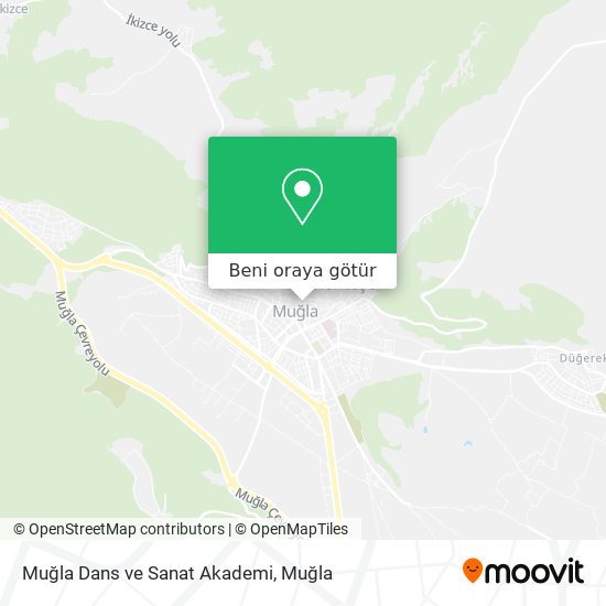 Muğla Dans ve Sanat Akademi harita