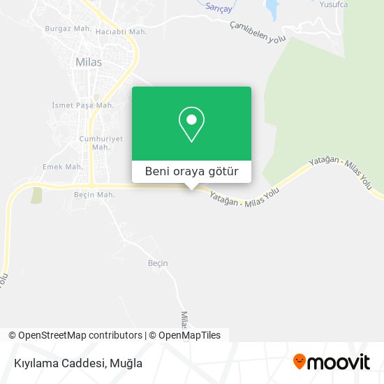 Kıyılama Caddesi harita