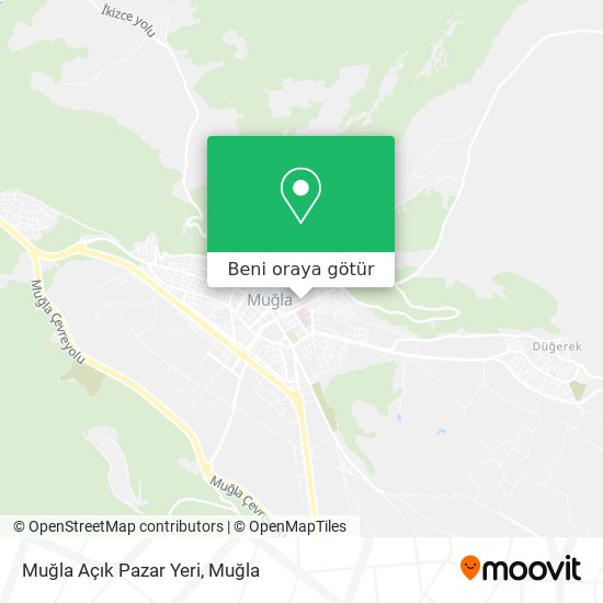 Muğla Açık Pazar Yeri harita