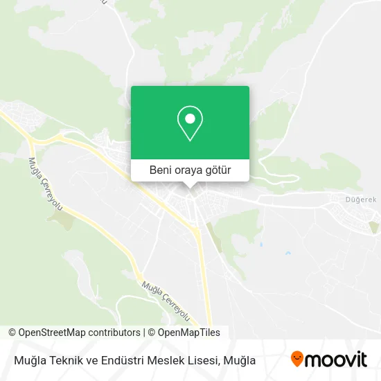 Muğla Teknik ve Endüstri Meslek Lisesi harita