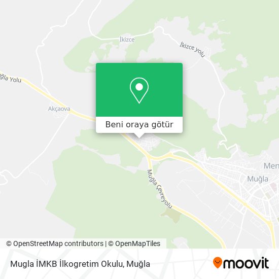 Mugla İMKB İlkogretim Okulu harita