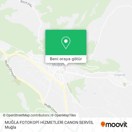MUĞLA FOTOKOPİ HİZMETLERİ CANON SERVİS harita