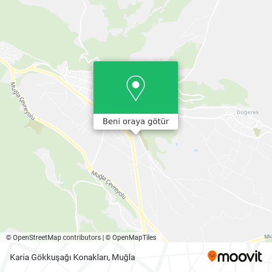 Karia Gökkuşağı Konakları harita