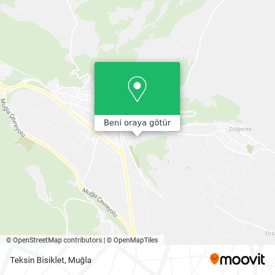 Teksin Bisiklet harita