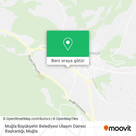 Muğla Büyükşehir Belediyesi Ulaşım Dairesi Başkanlığı harita