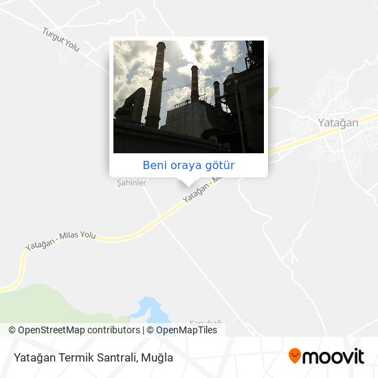 Yatağan Termik Santrali harita