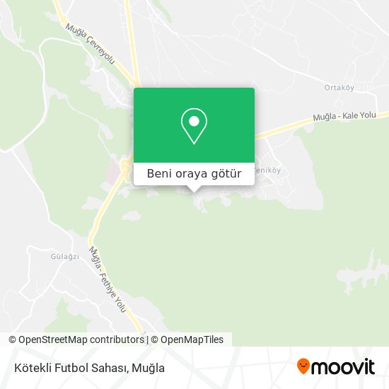 Kötekli Futbol Sahası harita