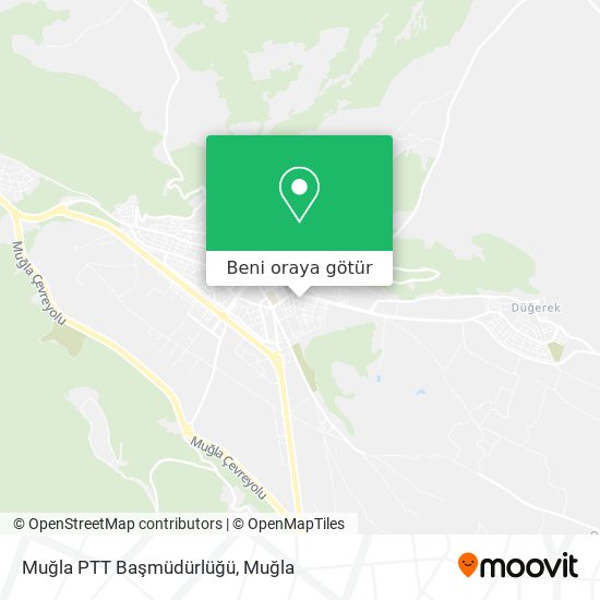 Muğla PTT Başmüdürlüğü harita