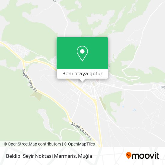 Beldibi Seyir Noktasi Marmaris harita