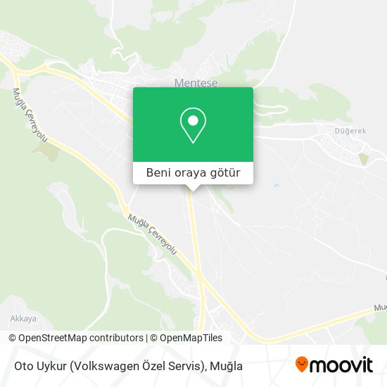 Oto Uykur (Volkswagen Özel Servis) harita