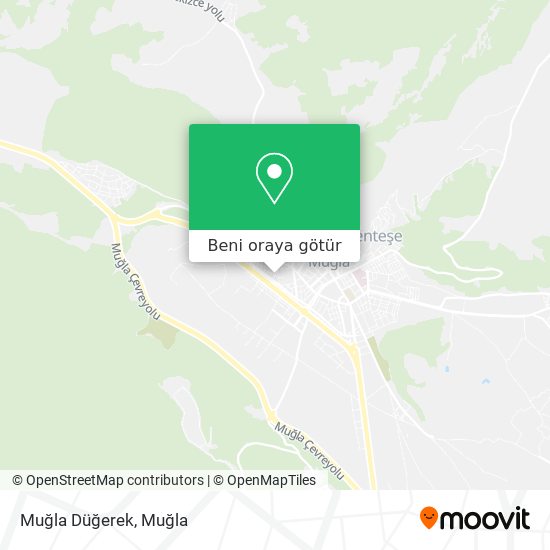 Muğla Düğerek harita