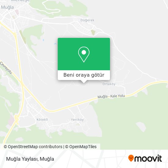 Muğla Yaylası harita