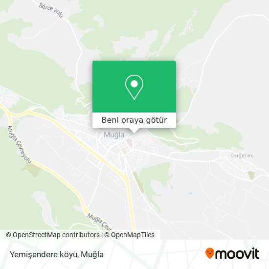 Yemişendere köyü harita