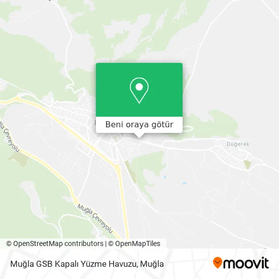 Muğla GSB Kapalı Yüzme Havuzu harita