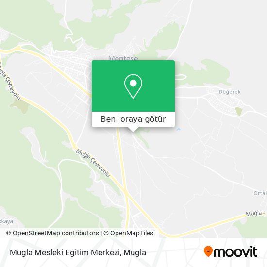 Muğla Mesleki Eğitim Merkezi harita
