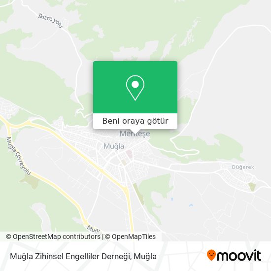 Muğla Zihinsel Engelliler Derneği harita