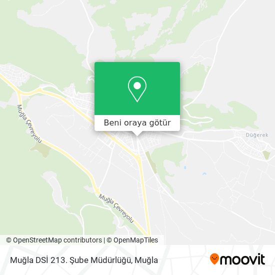 Muğla DSİ 213. Şube Müdürlüğü harita
