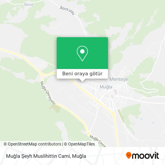 Muğla Şeyh Muslihittin Cami harita