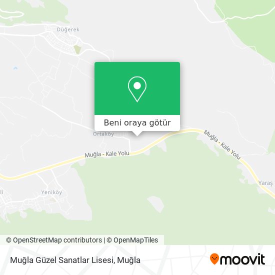 Muğla Güzel Sanatlar Lisesi harita