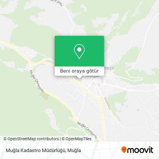 Muğla Kadastro Müdürlüğü harita