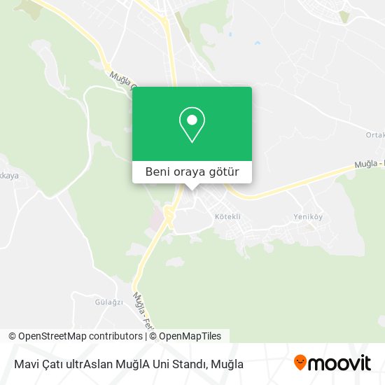 Mavi Çatı ultrAslan MuğlA Uni Standı harita