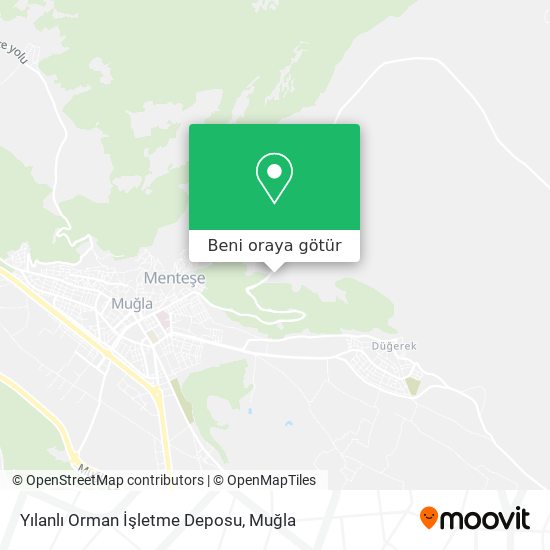 Yılanlı Orman İşletme Deposu harita