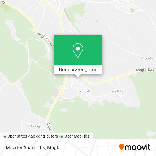 Mavi Ev Apart Ofis harita