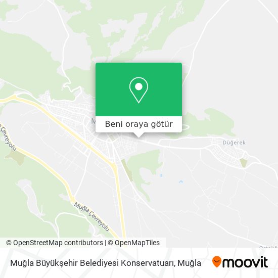 Muğla Büyükşehir Belediyesi Konservatuarı harita