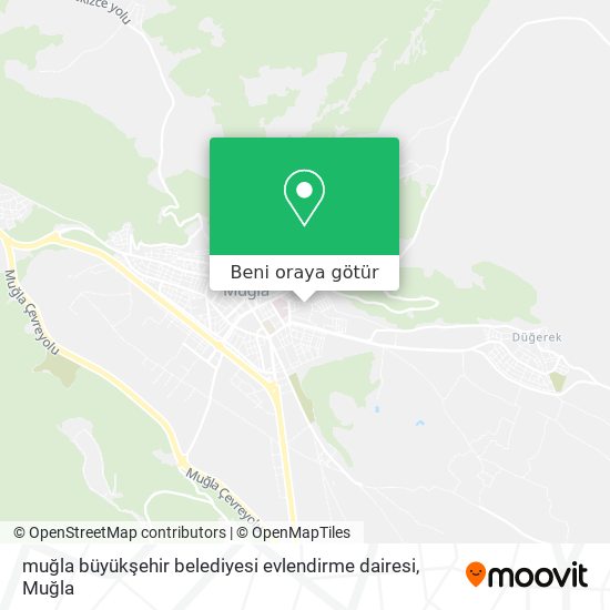muğla büyükşehir belediyesi evlendirme dairesi harita