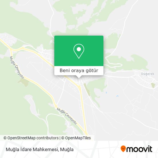 Muğla İdare Mahkemesi harita