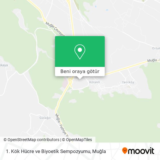 1. Kök Hücre ve Biyoetik Sempozyumu harita