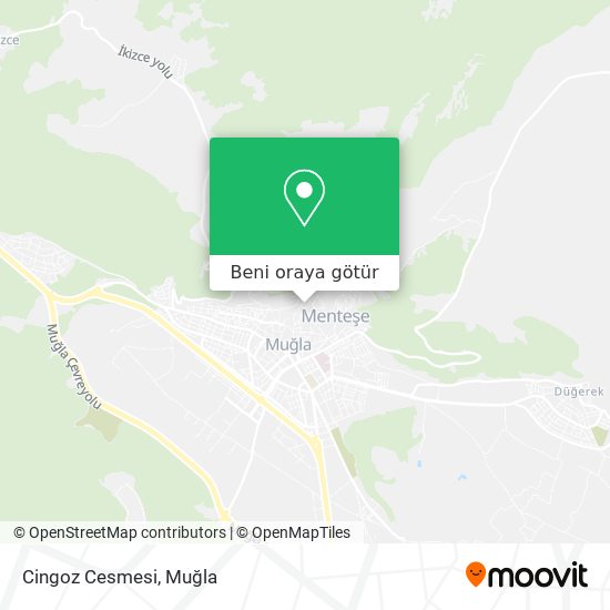 Cingoz Cesmesi harita