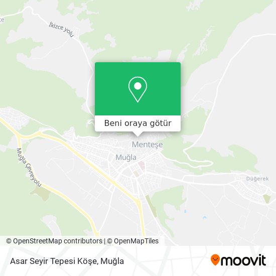 Asar Seyir Tepesi Köşe harita