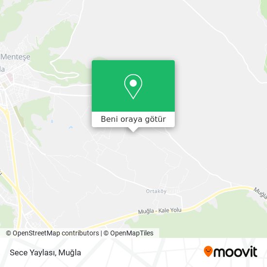 Sece Yaylası harita