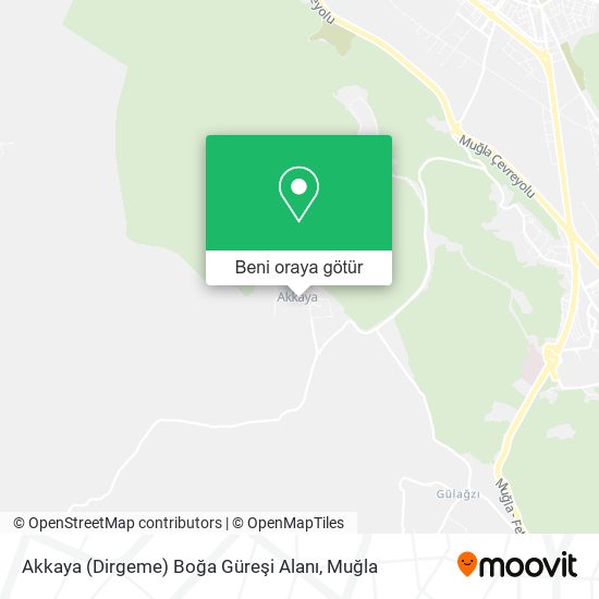 Akkaya (Dirgeme) Boğa Güreşi Alanı harita