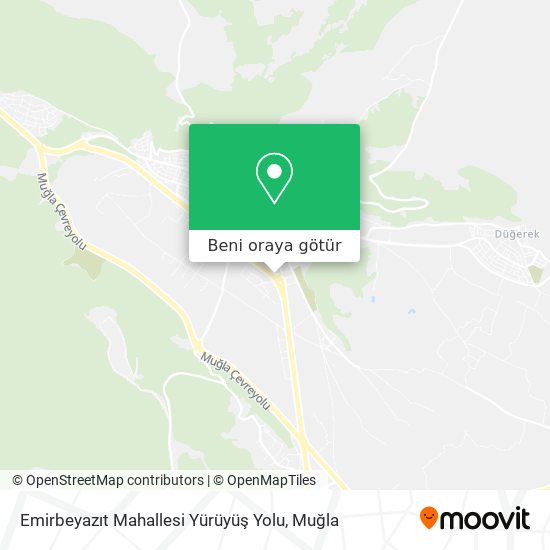 Emirbeyazıt Mahallesi Yürüyüş Yolu harita