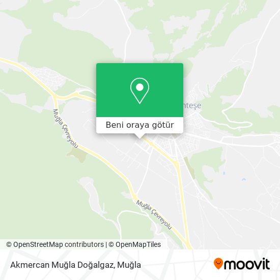 Akmercan Muğla Doğalgaz harita