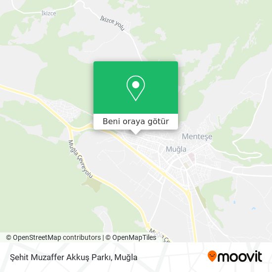 Şehit Muzaffer Akkuş Parkı harita