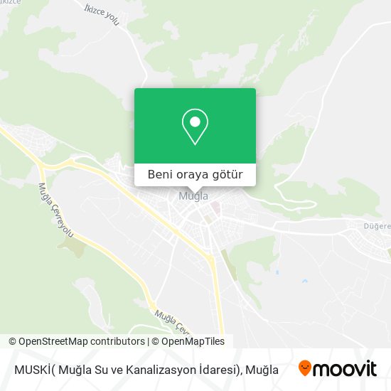 MUSKİ( Muğla Su ve Kanalizasyon İdaresi) harita