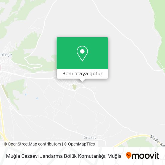 Muğla Cezaevi Jandarma Bölük Komutanlığı harita