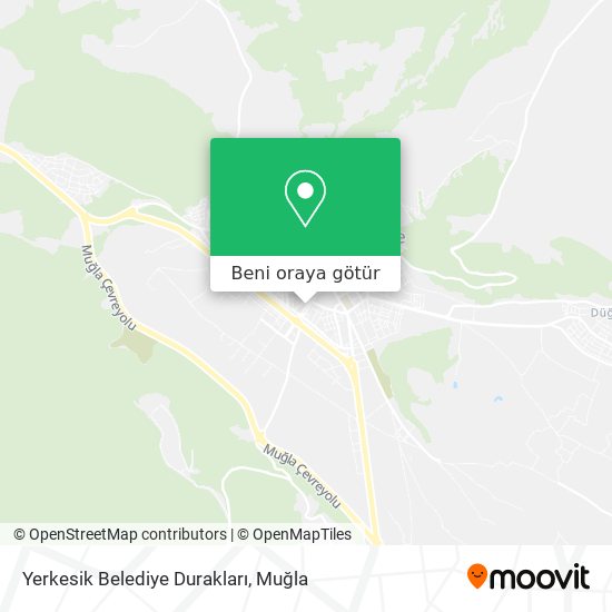 Yerkesik Belediye Durakları harita