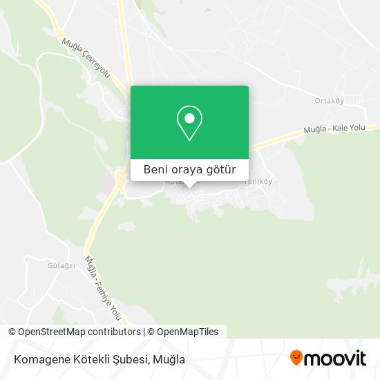 Komagene Kötekli Şubesi harita