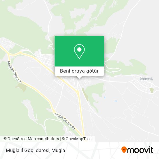 Muğla İl Göç İdaresi harita