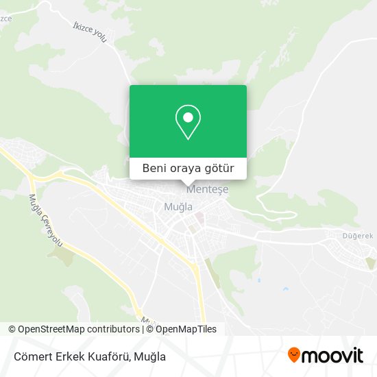 Cömert Erkek Kuaförü harita