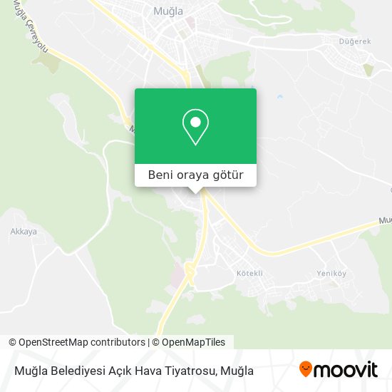Muğla Belediyesi Açık Hava Tiyatrosu harita