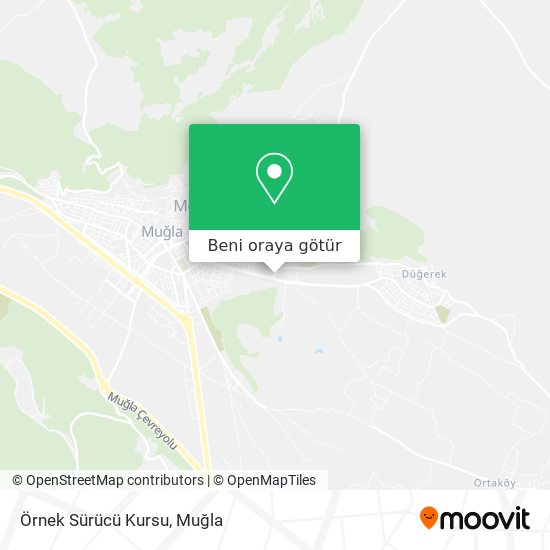 Örnek Sürücü Kursu harita