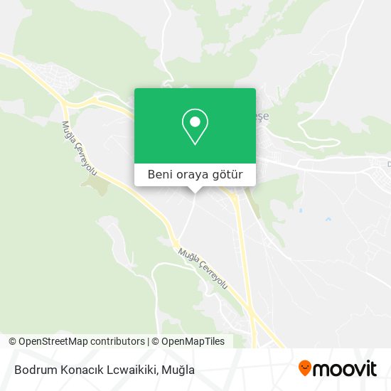 Bodrum Konacık Lcwaikiki harita